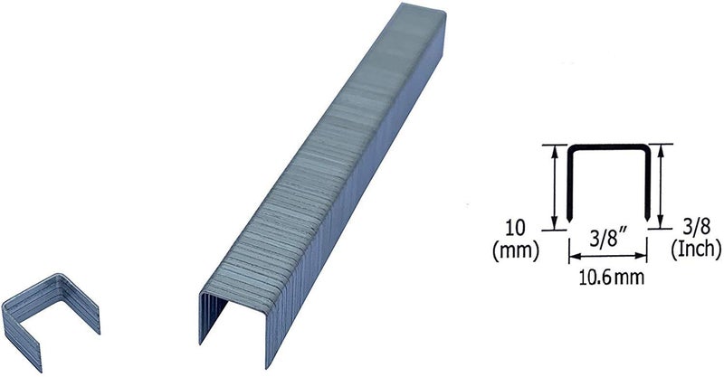 3PLUS T50/10 20 Gauge 3/8-Inch (10.6mm) Crown 3/8-Inch Leg Length Galvanized Fine Wire Staples, 5,000 per Box - Image 4